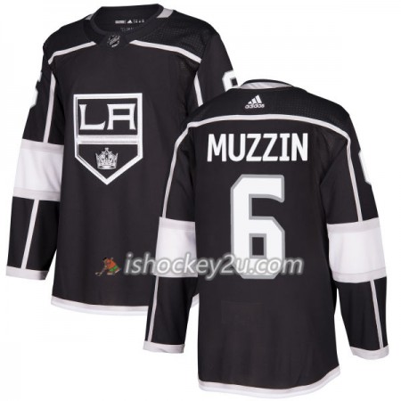 Mænd NHL Los Angeles Kings Trøje Jake Muzzin 6 Adidas 2017-2018 Sort Authentic